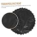 BESPORTBLE Trampoline Replacement Mat UV-Resistant Black Mesh Jumping Cushion Fits Round Trampoline Frames Suitable for Home Use