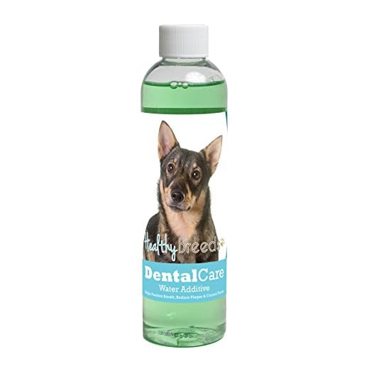 Healthy Breeds Dog Dental Care Water Additive for Swedish Vallhund - OVER 200 BREEDS - Easier Than Sticks Wipes Spray Chews & Treats - Mint Flavor - 8 oz