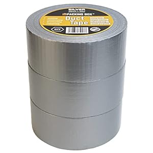 Silver Gaffer Tape – Pack of 3, 48mm x 45m, Heavy Duty & Super Sticky Duct Tape Ultra Strong Adhesive Cloth Tape by The…