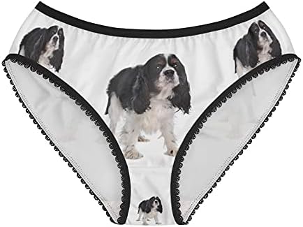 DogsMakeMeHappy Women's Cavalier King Charles Spaniel Panties, Cavalier King Charles Spaniel Underwear, Cotton Underwear,