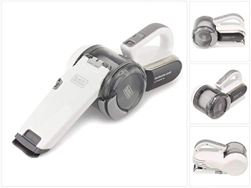 BLACK+DECKER Cordless 18V Handheld Vacuum Cleaner with Pivoting Head 8 Cleaning Positions Charging Dock and Accessories With EU Plug PV1820L-QW
