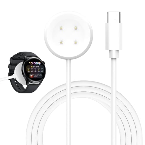 �X�}�[�g�E�H�b�`�[�d�� �Ή�Google Watch 2 �z���C�g �S��1m Type-C�[�q �}�O�l�b�g�z���� 4�s�������ړ_ PVC�P�[�u�� ����[�d �܂�Ȃ��ϋv �g�ѕ֗� (Type-c)