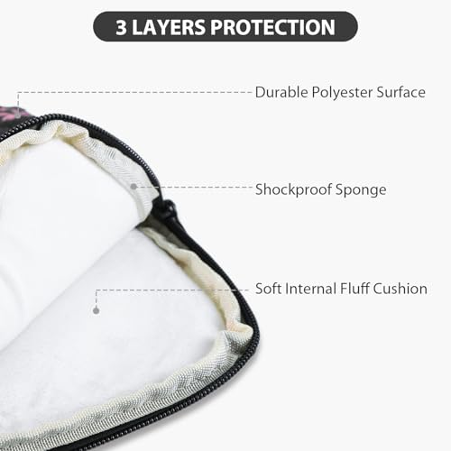 Funda acolchada para laptop 13-15 pulgadas con diseño de moño miniatura 3