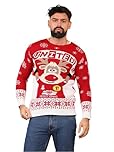 shelikes Mens Christmas Jumper Ugly Sweatshirts Novelty Knitwear Top Long Sleeve Sweaters | Xmas Jumpers | Santa Sweatshirt | Festive Sweater
