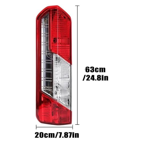 Couvercle de feu arrière pour Ford Transit MK8 2014-2022 version UE
