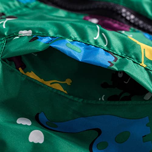 Toddler Boys Windbreaker Casual Outerwear Kids Lightweight Zip Hooded Jacket Baby Cute Coat (Green, 12-18 Months)2