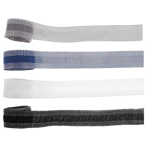 Ipetboom 4 Rolls No Sew Pants Hem Tape for Jeans and Slacks, Self-Adhesive Polyester Hemming Tape, Instant Iron-on Adhesive for Trouser Edge Repair, Suitable for Business Trips and Pant