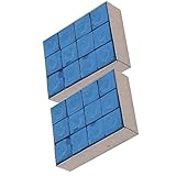 Respicefinem Tiza para Tacos de Billar, 24 Piezas, Tiza Seca para Tacos de Billar, Alta adherencia, No Slip, Tizas para Tacos con Polvo Delicado y diseño liviano para Canchas de (Azul)