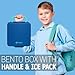 Fimibuke Chill Bento Box for Kids Adult, Leak Proof Toddler Lunch Box with Ice Pack Keep Food Cold, BPA Free 4 Compartment Lunch Container with Utensils for Girl Boy School, Microwave Dishwasher Safe