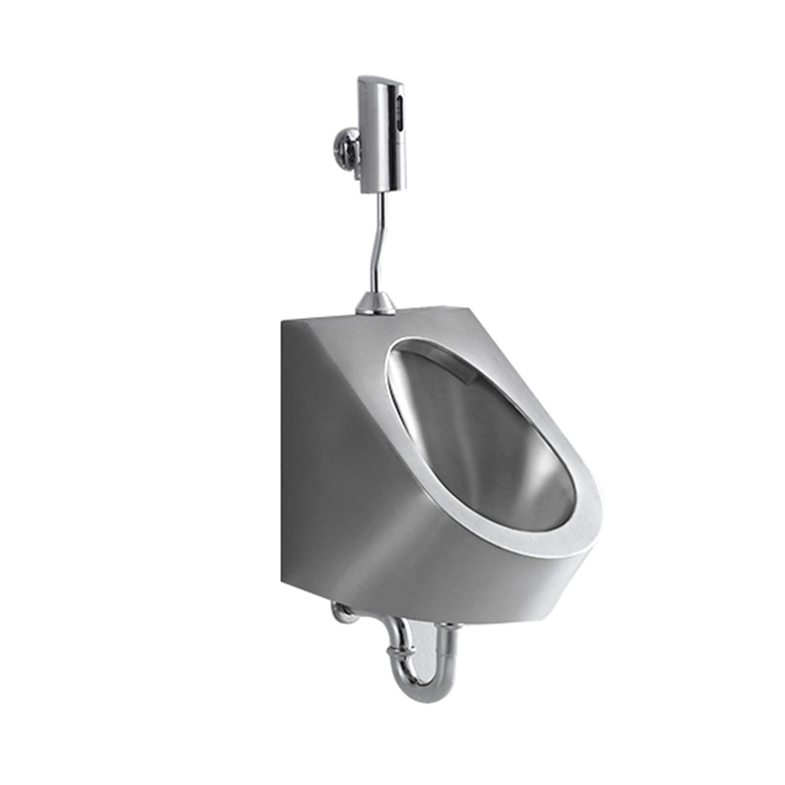 OTQEFTN Wall-Mounted Stainless Steel Commercial Flushing urinals, Men's Public Toilet Automatic Induction urinals,Wall Drainage/Floor Drainage,Used in Homes, Hotels, Schools