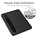 MoKo Pencil Holder Sticker Fit Apple Pencil Pro, Apple Pencil (USB-C), iPencil 1st/2nd Generation, Elastic Pencil Pocket Pouch Adhesive Sleeve Attached to iPad Case for Stylus Pens,Black