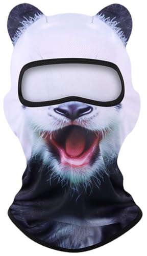Image of 3D Cat Ski Balaclava Sheisty Face Mask with Ears Cute Animal Ski Mask for Music Festivals Raves Party Outdoor Activities