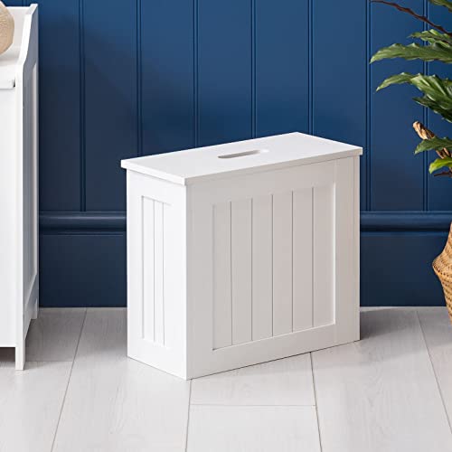 CHRISTOW Bathroom Storage Box with Lid White