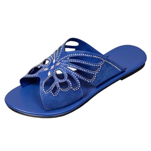 Chaussons d'été légers style mules et pantoufles antidérapantes : sandales sans lacet femmes