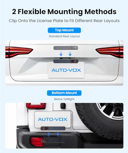 Image of AUTO-VOX 6 Inch Solar Backup Camera Wireless, 1 Minute Easy Install