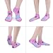 VstaDank Hologram Palm & Pink Sand Ankle Socks 5 Pairs Fashion Invisible Low Cut Sock for Adult Casual Short Sock Soft Cozy No Show Socks