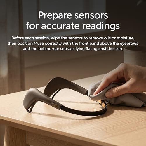 Image of MUSE MU-03-GY-ML Plastic Brain Sensing Headband, Bluetooth - Black /Grey (Activity Tracker)