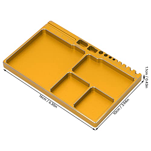 Bandeja de Parafuso Magnético Bandeja de Ferramentas de Reparo de Liga de Alumínio RC Bandeja de Peç
