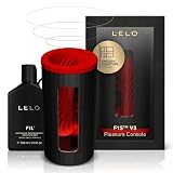 LELO F1S V3 Console di Piacere Maschile con App Bluetooth e AI + F1L Gel Lubrificante a Base d'Acqua 100ml - Set Masturbatore Hi-Tech per Uomo, 8 Modalità, Red