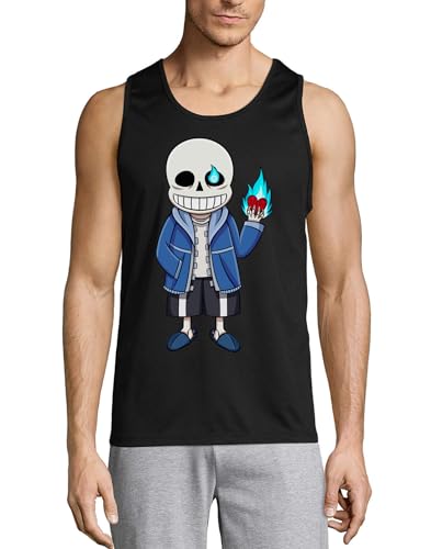 Débardeur en coton premium Anime 199 noir douceur et finitions haut de gamme