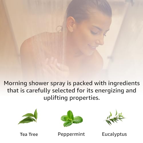 Energizing Shower & Pillow Spray Peppermint Eucalyptus Tea Tree Essential Oils Natural Fast Acting Aromatherapy Mist for Relaxation Calming Stress Clear Sinus Cooling Relief Luxury Self Care Gift - Image 3
