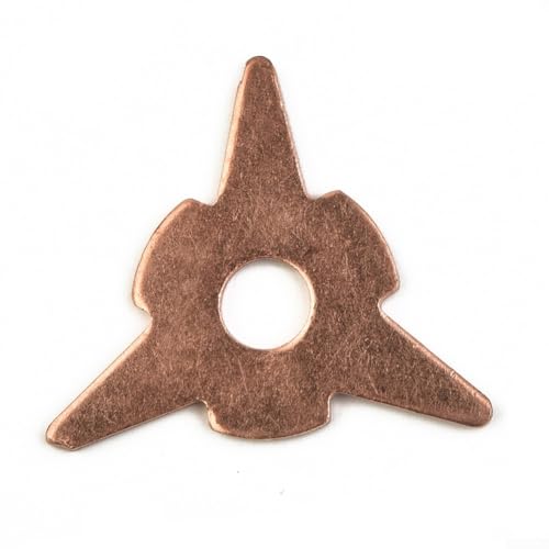 babominimer 50 almohadillas de arandela mixtas para accesorios de soldador Spotter, consumibles de soldadura de acero chapado en cobre para reparación de chapa automática con 10 triángulos, 10 rectos