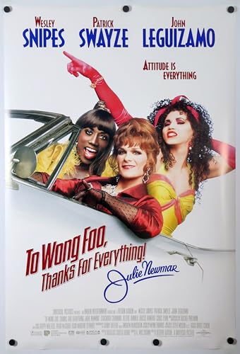 TO WONG FOO THANKS FOR EVERYTHING JULIE NEWMAR MOVIE POSTER 2 Sided ORIGINAL 27x40-1995 - Patrick Swayze, Wesley Snipes