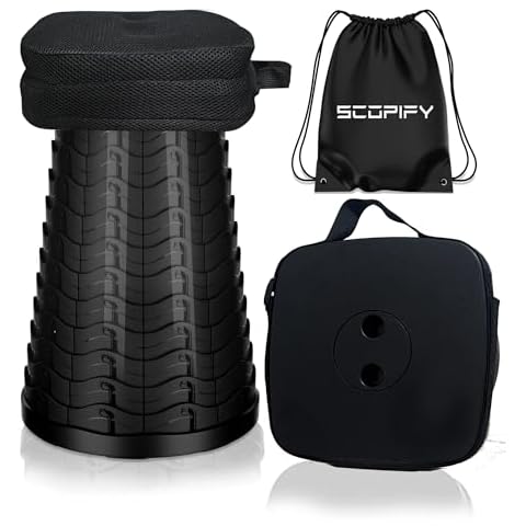 SCOPIFY Telescopic Stool with Cushion Cover