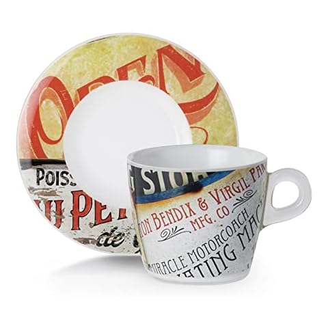 Omada Design, 2er-Set Cappuccino Teebecher aus bruchsicherem Kunststoff Cover