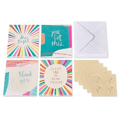 Image of Papyrus Blank Encouragement Cards with Envelopes, Power Affirmations (20-Count)