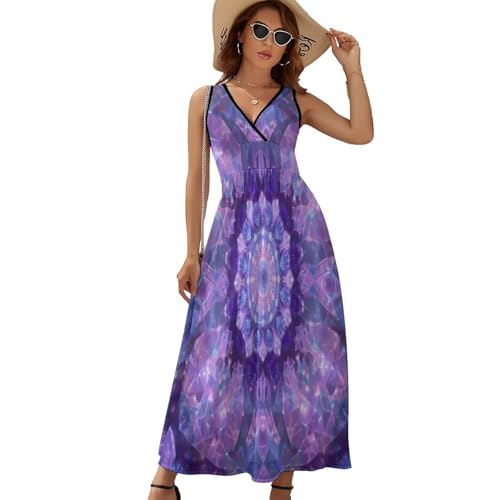 Robe décontracté respirant imprimé étoile pour femme en été