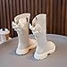 Knee Length Boots for Girls Side Zipper Riding Boots Lug Sole Chunky Heels Fashion Long Booties with Bow Winter Shoes