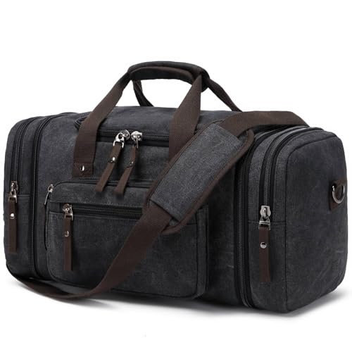 Duffle Bag for Travel SunBorls Expandable 24.8in Overnight Weekend Bag Holds 50L of Everyday Personal Items Carry on