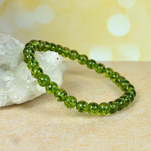 Image of Reiki Crystal Products Natural Crystal Stone Bracelet 6 mm Round Beads for Men & Women | Gemstone Jewellery Bracelet | Reiki Charged | Multiple Stone Variants Available