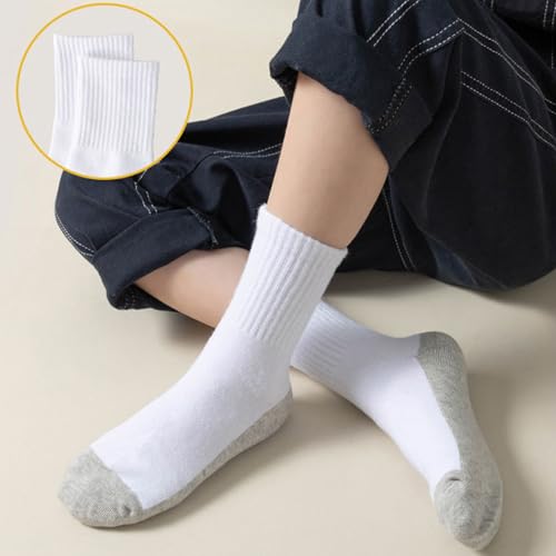 1 Pair Soft & Comfortable Cotton Boys' Socks for Ages 4~12+ Years Breathable Ankle Socks for School and Parties3