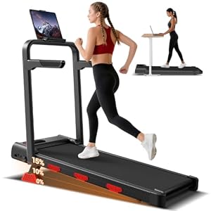 LONTEK 15% Incline Walking Pad Treadmill