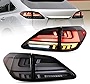 VLAND Led Tail lights Compatible with Lexus RX 2010-2015 w/Switchback w/Dynamic Animation& Breathing Lighting, Smoke Passenger+Driver Sides