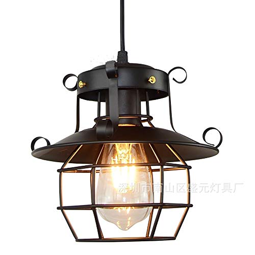Preisvergleich Produktbild Sample Amerikanischen Eisen Handwerk Kreative Persönlichkeit Restaurant Dekoration Beleuchtung Retro Industrielle Windlaterne Form Antike Beleuchtung E27 Lichtquelle Hochtemperaturfarbe Kronleuchter f