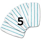 Duronic Steam Mop Pad Refills STM15X5 Replacement Cleaning Pads for the Duronic STM15 Steam Mop Spare Pack of 5 Reusable Microfibre Floor Cloths Only