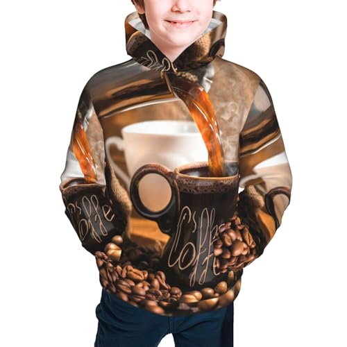 Geometric Optical Small Squares Kid Hoodies Boys Sweatshirts Girls Pullover with Pocket3