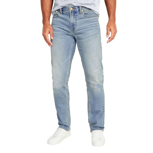 Galaxy by Harvic Men's Flex Stretch Slim Straight Jeans with 5 Pocket Ultimate Comfort Pants (Sizes, 30-42)