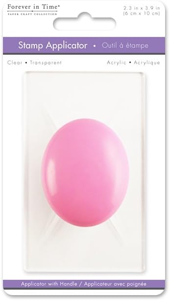 Forever in Time Craft Decor CS001 Clear Acrylic 2.4 x 3.9 Stamp Applicator