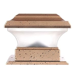 BTER Post Light Lampadaire solaire extérieur, lampadaire solaire, clôture pour allée de jardin