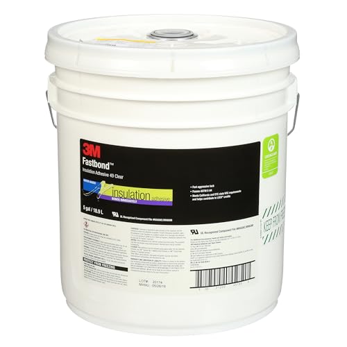3M Fastbond Insulation Adhesive 49, Clear, 5 Gallon Drum (Pail)