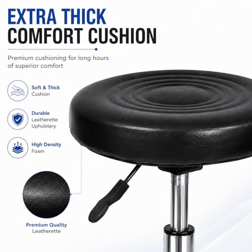 Image of NGFC Doctor Stool with Adjustable Height || Sitting Stools for Home /Doctor /Medical /Salon /Warehouse /Garage (Black, Pack of 5)