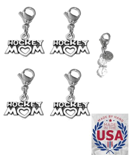 Image of Hidden Hollow Beads 4 Clip On Charms for Purse, Handbag, Keychain, Zipper Pull, Backpack, Jewelry Accessory, USA