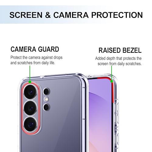 Image of CEDO Samsung Galaxy S26 Ultra (5G) Clear Case | Soft Flexible Slim-Fit | Full Body 360 Protection Shock Proof TPU Back Cover (Transparent)