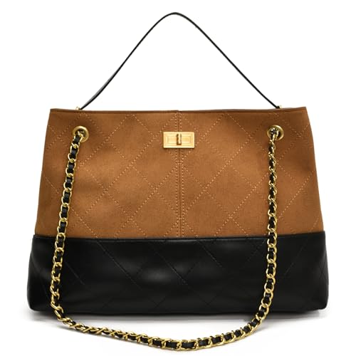 Waniki Handtasche Damen Mittelgroß Umhängetasche Kunstleder Schultertasche Elegante Crossbody Bag für Frauen Moderne Taschen Wird mit Einer Verstellbaren und Abnehmbaren Handschlaufe Geliefert