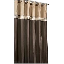 Cortinas De Tela De Lino 2023 Nuevo - Cortina de ducha Decoración familiar Cortina Decoración del hogar Tres colores Opcional Baño Cortina Transparente Liner, C, Talla única