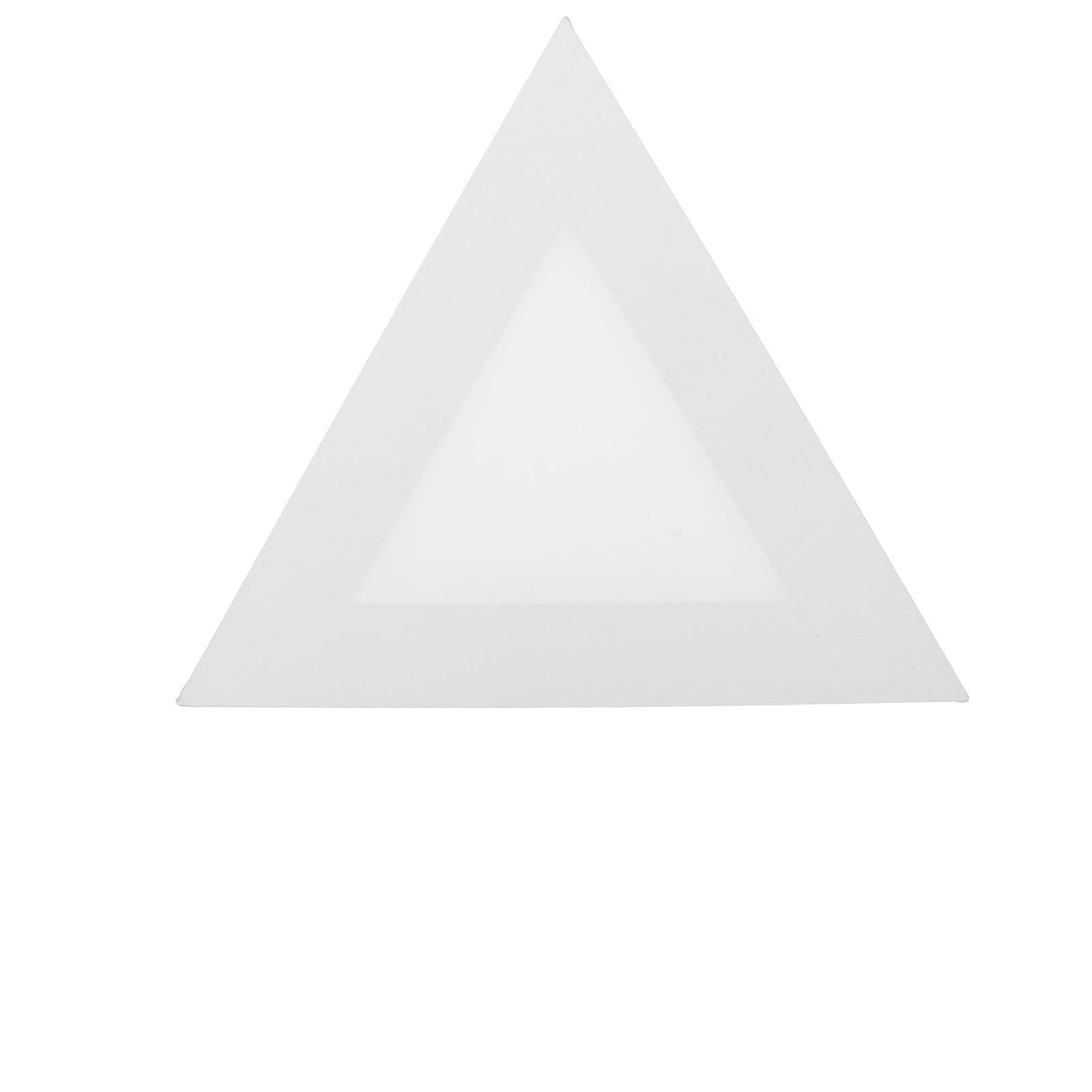 Tableau blanc à peindre en bois et toile triangulaire Zerodeko